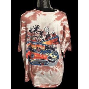 Shein Men Medium T-shirt Tie Dye Classic Car Drive-In Charlie's See Measurements